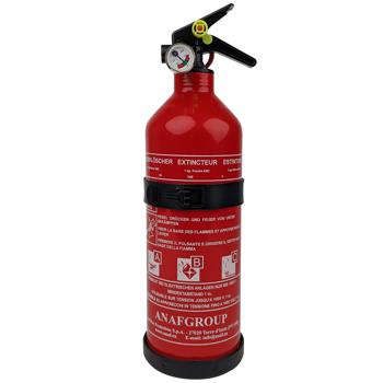 Preview: 2 Extincteurs à poudre ABC 1kg - Protection incendie compacte & efficace pour maison, voiture, camping-car, barbecue, cuisine - Classes 5A 34B C -30°C/+60°C