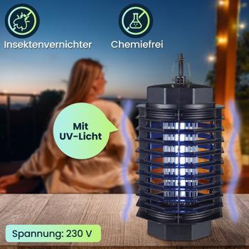 Preview: 2er-Set UV-Insektenfalle, elektrische Fliegenlampe, Steckdose, bis 50m². Leistungsstarker Insektenvernichter, hygienisch & sicher für Wohnräume