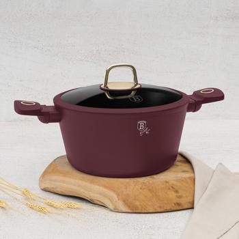 Preview: Set de cuisson design 10 pièces en aluminium - Revêtement anti-adhésif titane, 2 dessous-de-plat - Compatible tous feux, induction, sans PFOA