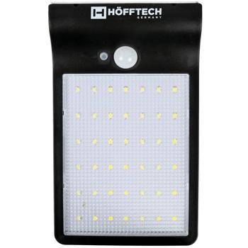 Preview: 4er-Set Solar Aussenwandleuchte mit Bewegungssensor - 50lm, IP44, spritzwassergeschützt - 120° Erfassung, 42 LEDs, warmweiss - Akku: 3.7V 2200mAh