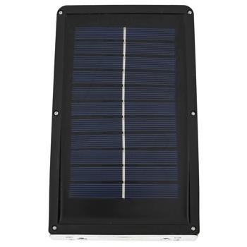 Preview: 4er-Set Solar Aussenwandleuchte mit Bewegungssensor - 50lm, IP44, spritzwassergeschützt - 120° Erfassung, 42 LEDs, warmweiss - Akku: 3.7V 2200mAh