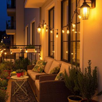 Preview: Solar-Lichterkette im Glühbirnen-Design: 10 warmweisse LEDs, 6 m, Dämmerungssensor & IP44-wetterfest. Gemütliche Beleuchtung für Garten & Balkon