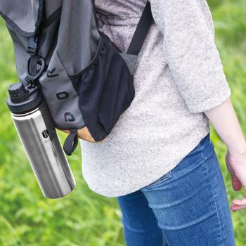 Preview: Lot de 4 Gourdes Sport 540ml - Acier Inoxydable Épais - Fond Silicone Antidérapant - Durable, Neutre, Fitness, Bureau, Voyage