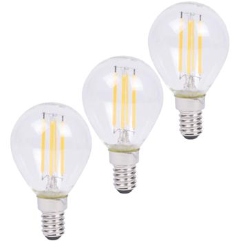 set di 3 lampade a filamento LED, G45, E14, 400 lm, 4 W, 2500 K, bianco caldo