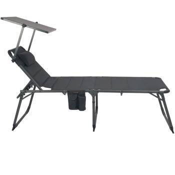 Preview: Multifunktionale Solar-Sonnenliege: 20W Solarpanel, 2 x USB, faltbar & wetterfest (IP54) - ideal für Garten, Terrasse, Camping & mehr