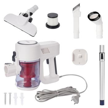 Preview: Aspirateur cyclonique 2 en 1 - Aspirateur à main et balai avec filtre HEPA pour allergiques - 500W-15kPa-800ml-4,9m cordon