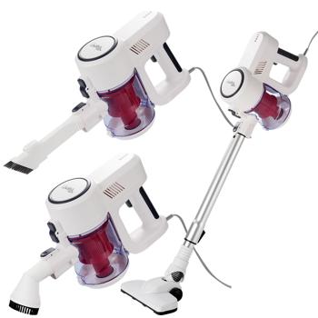 Potente aspirapolvere ciclonico 2in1 da 500W (15kPa): Aspirapolvere a mano e a pavimento con filtro HEPA. Contenitore da 800 ml, cavo da 7 m - Per chi soffre di allergie e per le pulizie
