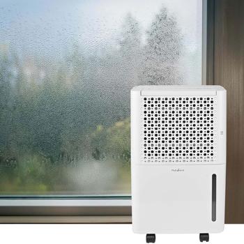 Deumidificatore elettrico con filtro dell'aria, 4 modalità deumidificazione/automatica/lavaggio a secco/ventilazione, timer, 10 litri/giorno, fino a 38 m²