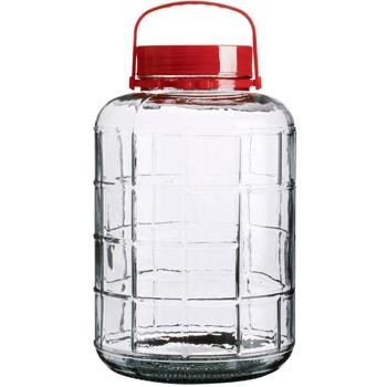 Vaso di stoccaggio con manico, vaso a bocca larga, 10 litri