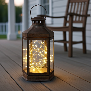 Preview: Microfavole a LED da 5 m - 100 LED bianchi caldi, a batteria - per uso interno, flessibili, durevoli e d’atmosfera - ideali per la decorazione