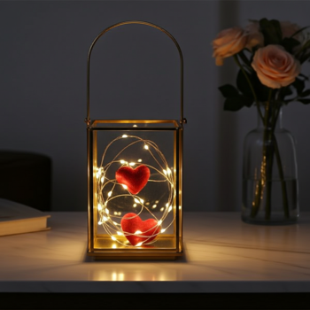 Preview: Microfavole a LED da 5 m - 100 LED bianchi caldi, a batteria - per uso interno, flessibili, durevoli e d’atmosfera - ideali per la decorazione