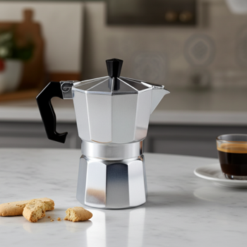 Klassischer Espressokocher aus Aluminium, 150 ml für 3 Tassen - Traditioneller Kaffeegenuss, für aromatischen Espresso wie vom Barista