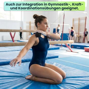 Preview: Punktueller Massage-Ball, 8 cm, schwarz – Faszientrainer für effektive Schmerzlinderung & Tiefenentspannung