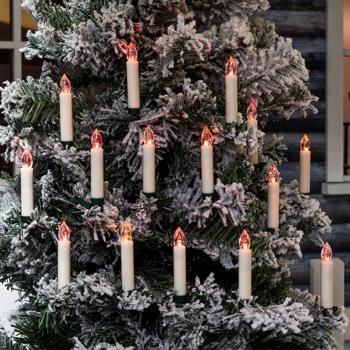 Preview: 30 candele LED wireless per albero di Natale, multicolore, telecomando, funzione timer