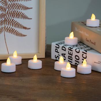 Stimmungsvolle LED-Teelichter (24er-Set) inkl. Batterien (CR2032) - Flackerndes Licht, Batteriebetrieb, für gemütliche Abende & stimmungsvolle Atmosphäre