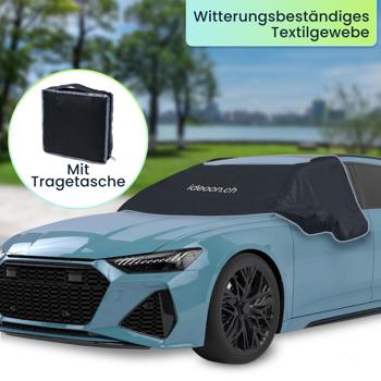 Preview: Autoscheibenabdeckung für die Windschutzscheibe, Magnet-Befestigung, 270 x 94 cm, Schützt auch Seitenscheiben, Spiegel und Schloss vor Eis und Schnee