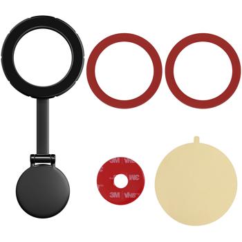 Preview: 3 supports de smartphone pour voiture compatibles MagSafe, argentés, pivotants à 360° – installation facile, supports magnétiques sûrs pour iPhone 16, 15, 14, 13, 12