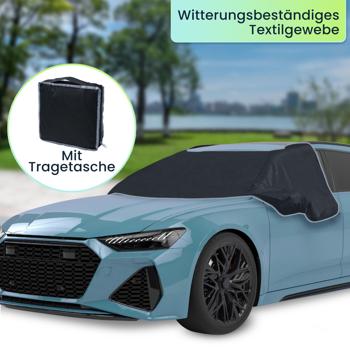 Preview: 2er-Set Autoscheibenabdeckung mit Seitenscheibenschutz - Magnet-Befestigung 270x94cm - Windschutzscheibe, Spiegel, Schloss - Nie wieder Kratzen