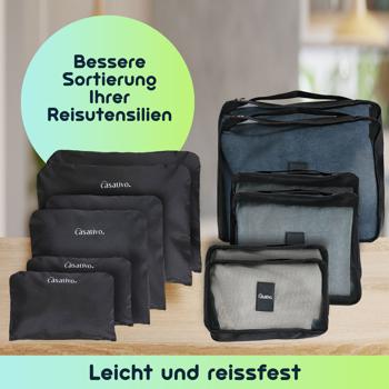 Preview: Praktische Organizer-Taschen (12er-Set) für Koffer, Rucksack & Reisetasche: Für strukturiertes Packen, kompakt, leicht & ideal für Reisen