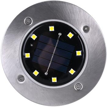 Preview: Proiettore solare da pavimento di pregio, 200 lm, IP44, con picchetto: lampada esterna luminosa per giardino e sentieri – crea sicurezza e accenti di luce