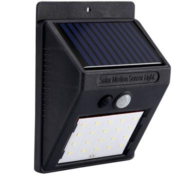 Preview: set di 2 applique LED solari compatte con rilevatore di movimento (20 LED SMD): Luce brillante per percorsi e ingressi sicuri - Risparmio energetico e senza fili