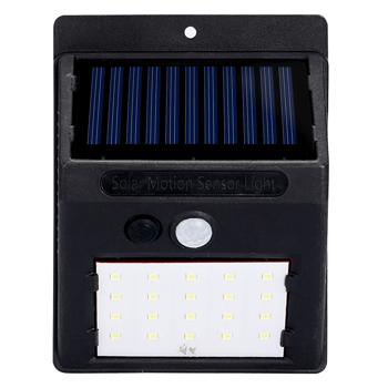 Preview: set di 4 applique LED solari compatte con rilevatore di movimento (20 LED SMD): Luce brillante per percorsi e ingressi sicuri - Risparmio energetico e senza fili