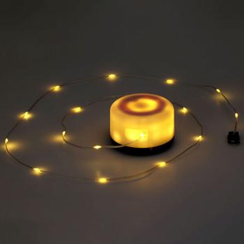 Versatile luce da campeggio ricaricabile 2in1 con catena luminosa a LED da 10 m (7 modalità, 100 LED): Decorazione per tenda e giardino, per indimenticabili serate all‘aperto