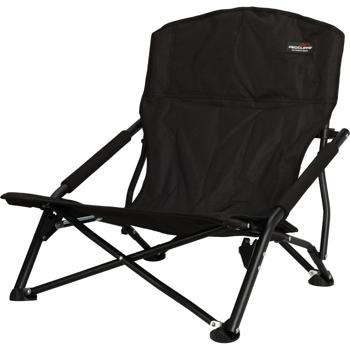 Preview: Lot de 2 chaises de plage pliables - Camping, pique-nique, balcon - Léger, robuste, noir, polyester, 58x62x59 cm, 2.6 kg