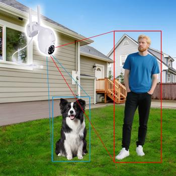 Preview: Kit de caméras de surveillance sans fil professionnel – 4 caméras orientables 2K – vision nocturne, détection de mouvement, visionnage en live par application, IP66