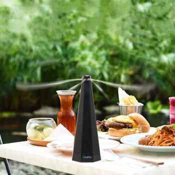 Preview: 4er-Set Mobiler 2-Flügel Insektenvertreiber Batterie & USB: Sanfte, effektive Fliegenabwehr für Tisch & unterwegs, flexibel beim Essen & Outdoor