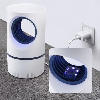 Preview: Piège à insectes efficace avec lumière UV et aspiration puissante: élimine les mouches et les moustiques, hygiénique et sûr, idéal pour maison, jardin et camping