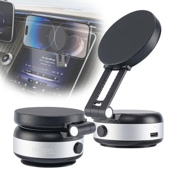 Ultra-Starker Magnetischer Smartphone-Halter mit elektrischem Vakuum-Saugnapf - Super Halt – Sicherer & mobiler Smartphone-Halter für Auto, Küche & Schreibtisch