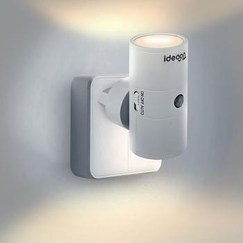 Preview: Steckdosen-Nachtlicht dimmbar mit PIR- & Dämmerungssensor – Intelligente Steckdosenlampe mit Bewegungsmelder, 10 LEDs für Flur & Schlafzimmer