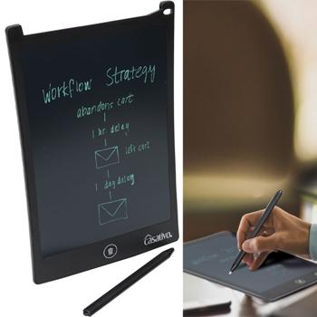 Tavoletta da scrittura LCD con stilo, 100.000 cancellazioni, 8,5" / 21,5 cm