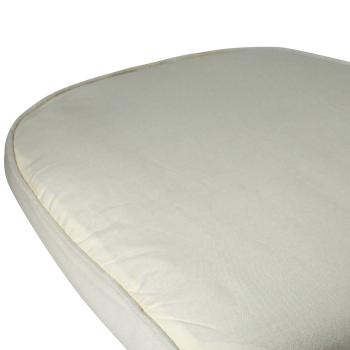 Preview: Stuhlkissen mit abnehmbarem Bezug, Polyester, natur, 48 x 8 x 46 cm