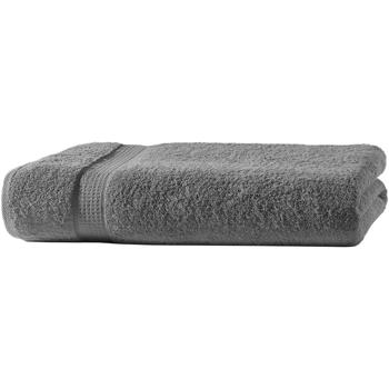 Serviette de bain luxueuse 100 x 150 cm – 100% coton – douce, absorbante et à séchage rapide – design élégant avec 2 bordures anthracite