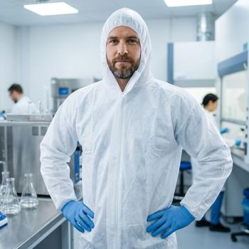 Preview: Combinaison de protection en tissu polypropylène – combinaison jetable avec fermeture éclair, capuche et élastique – taille unique – protection contre la saleté, la graisse et la poussière