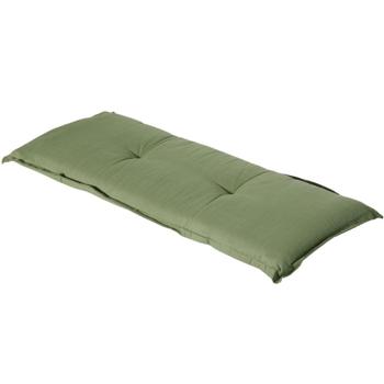 Bankauflage Grün 150x48 cm - Bequeme 6 cm Polsterung SG-20 - Sitzkissen für Gartenbank aus Baumwolle & Polyester - UV-Schutz, Gartenbankauflage