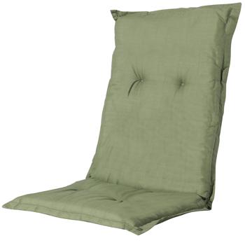 Preview: 4er-Set Gartenstuhlkissen Niederlehner - Weiche, komfortable Polsterung, grün, 105x50cm - UV-Schutz, mit Bindebändern & Riemen, Niederlehner Polster