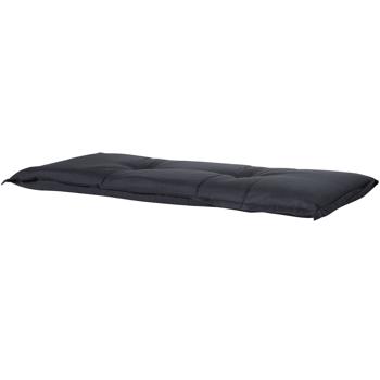 Preview: Bankauflage Schwarz 120x48 cm - Bequeme 6 cm Polsterung SG-20 - Sitzkissen für Gartenbank aus Baumwolle & Polyester - UV-Schutz, Gartenbankauflage