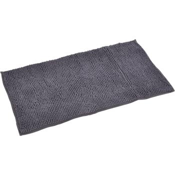 Preview: Tapis de salle de bains moelleux 75x45 cm anthracite – tapis de douche antidérapant avec texture douce en microfibre