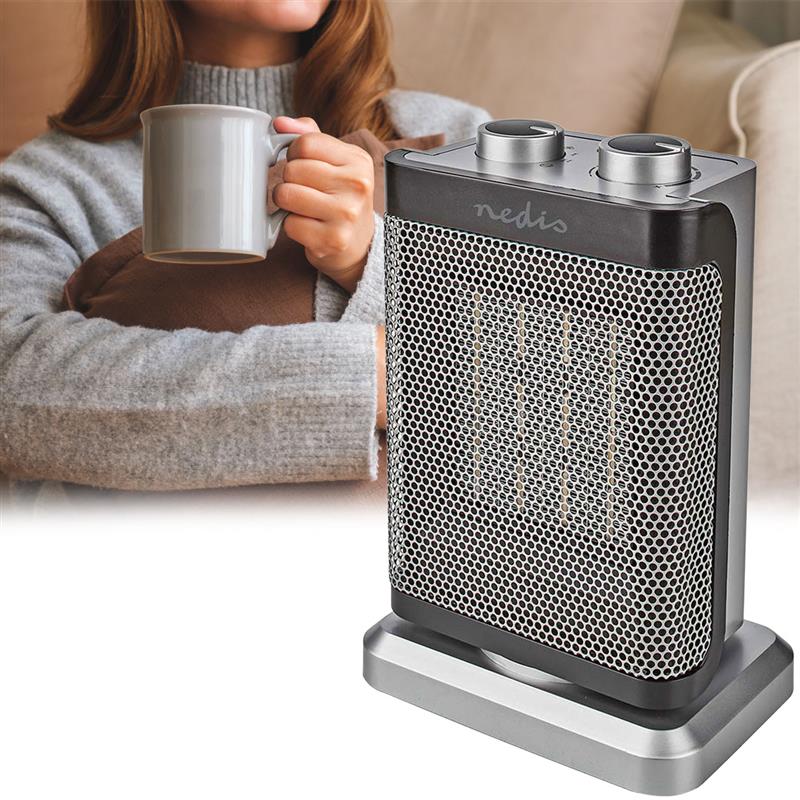 Keramik PTC-Heizlüfter, grau