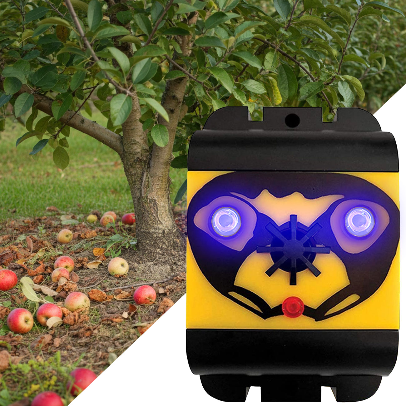 Vogelvertreiber, mit Ultraschall, mobil, 40 m², Vogelschreck