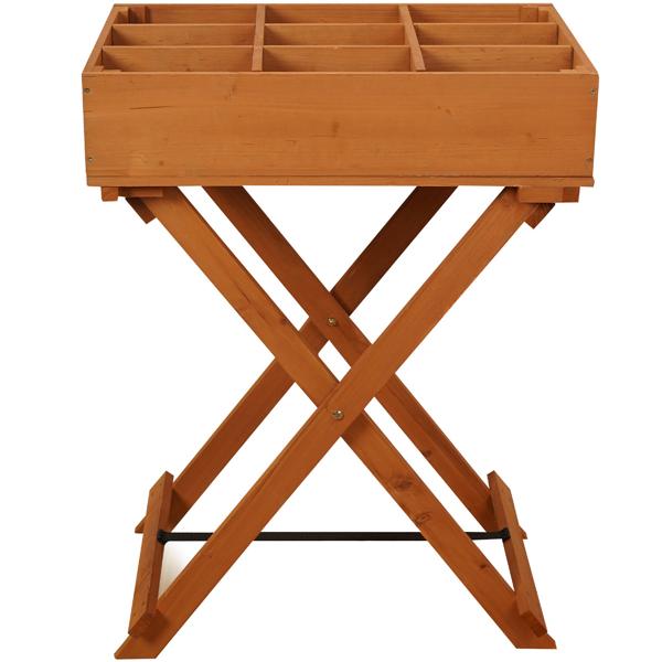 Edler Kräuter- und Anzuchttisch aus Holz, 58 x 38 x 75 cm, für gesunde Kräuter & Pflanzenanzucht auf Balkon & Terrasse