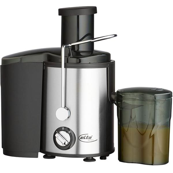 Elektrischer Entsafter mit Edelstahl Micro-Filter, 0,8L, 350W – Obst- und Gemüse-Entsafter in Silber/Schwarz, hochwertiges Design, einfache Bedienung & maximale Saftausbeute