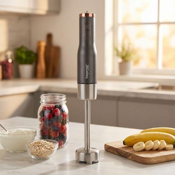 Premium Stabmixer 800W - kraftvolles Mixen von Smoothies, Suppen & Saucen - ultrascharfe Titan-Klinge, stufenlose Geschwindigkeit, ergonomisches Design