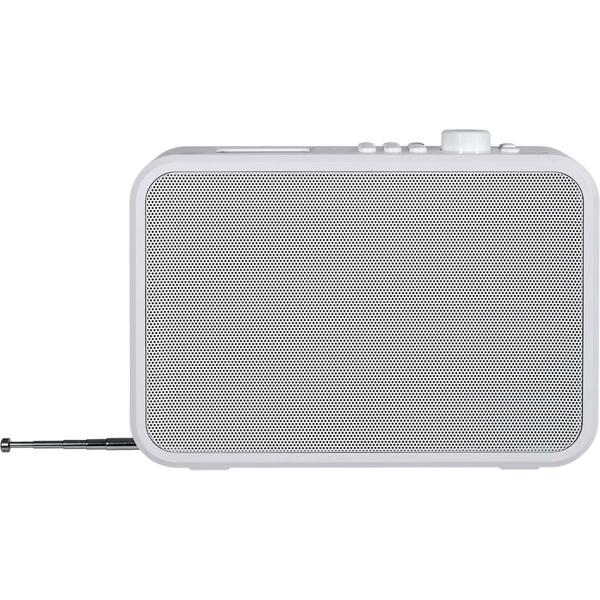 Moderna radio da cucina sottopiano DAB+/FM, bianca, con sistema di allarme di emergenza EWF e display a colori TFT LCD, compatta, sicura e versatile