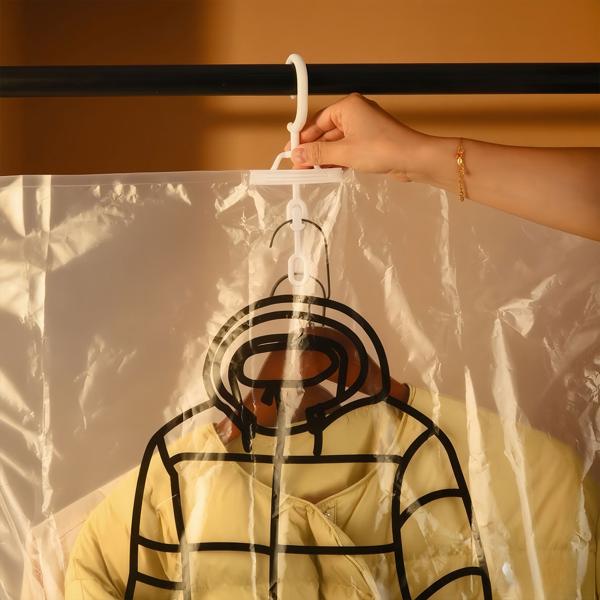 8er-Set Vakuum-Beutel mit Kleiderhaken, 67 x 90 cm: Ein effiziente Kleiderhülle für Bettwäsche & Kleidung - Schützen Sie Ihre Textilien