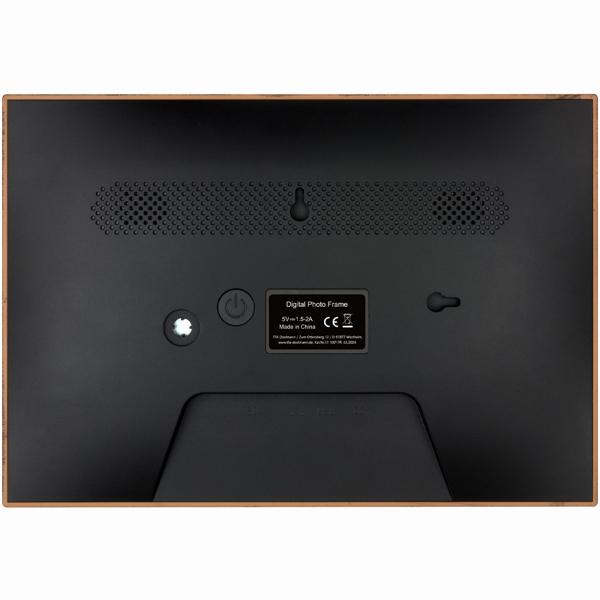 Digitaler Bilderrahmen in edler Holzoptik, App-Steuerung & weltweitem Bild-Upload, 10,1‘‘, für lebendige Erinnerungen, Modern & hochwertig