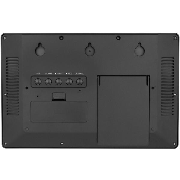 Moderne Funk-Wanduhr mit XL-LCD-Display, automatische Zeiteinstellung & einfache Ablesbarkeit für Büro, Wohnzimmer & Küche